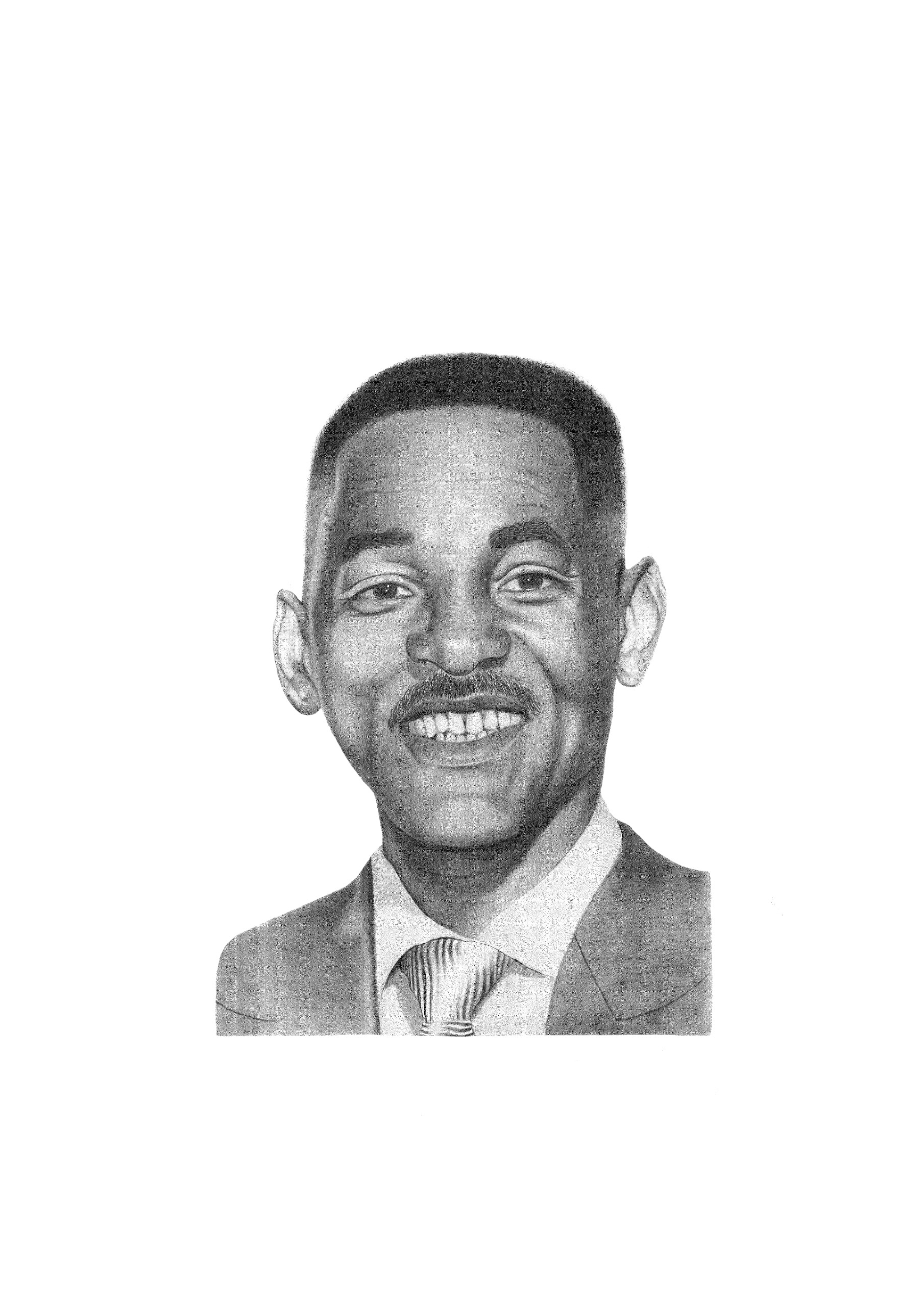 Retrato realista - Will Smith por Francesco Ponte
